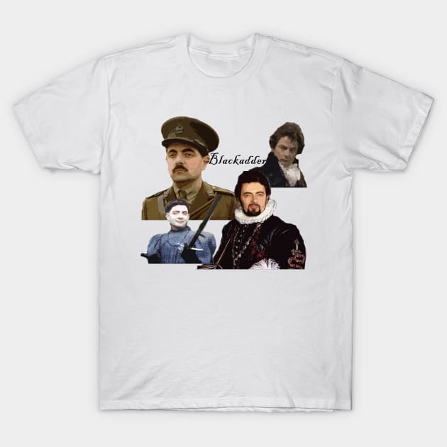 Phases of Blackadder T-Shirt by ArianJacobs